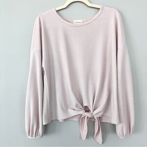 Vestique Pink Tie-Front Women's Top